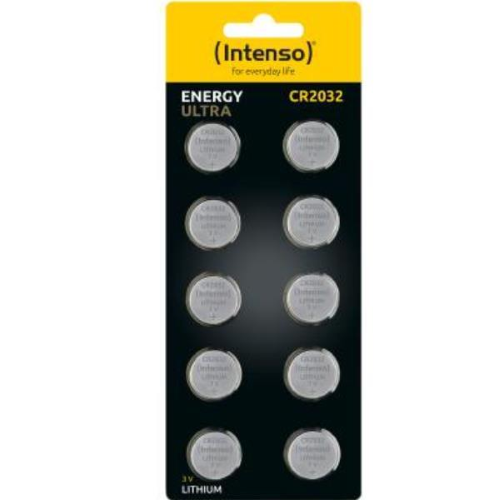 INTENSO ENERGY ULTRA BATTERIE A BOTTONE AL LITIO CR 2032 3V CONF 10 Pz